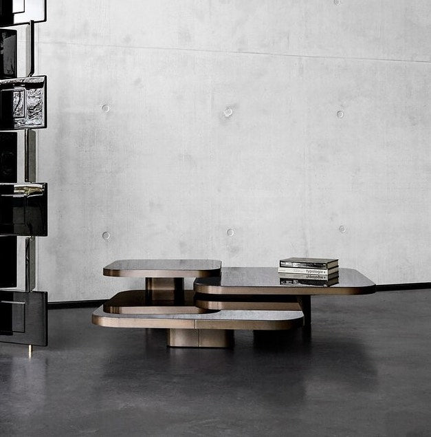 Rusta Modern Contemporary Nesting Coffee Table Set Of 3