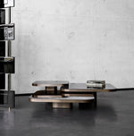 Rusta Modern Contemporary Nesting Coffee Table Set Of 3