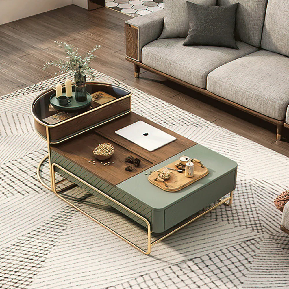 Jasper iFur Green Coffee Table Set