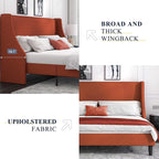 Tranquil Modern Minimalist Upholstered Bed