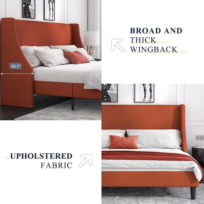 Tranquil Modern Minimalist Upholstered Bed