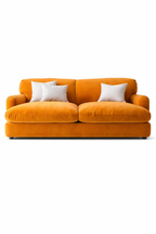 Rumba 2 Seater Contemporary Mustard Yellow Bedroom Sofa