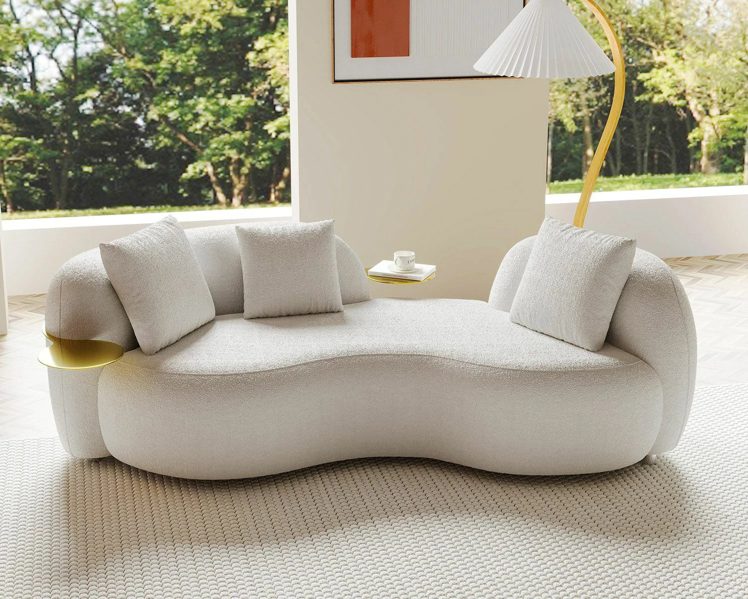 Metalia Modern Luxury 3 Seater Sofa