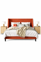 Tranquil Modern Minimalist Upholstered Bed