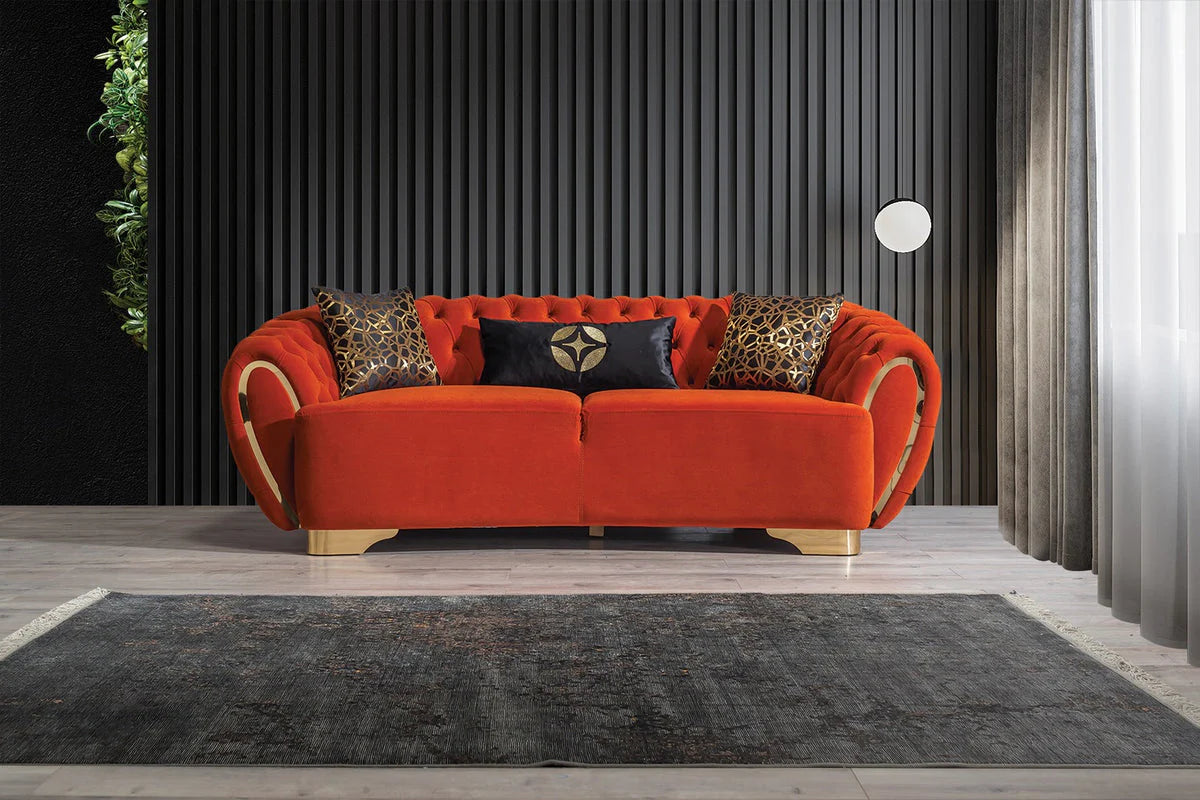Milano Modern Luxury Chesterfield Designer Sofa Set