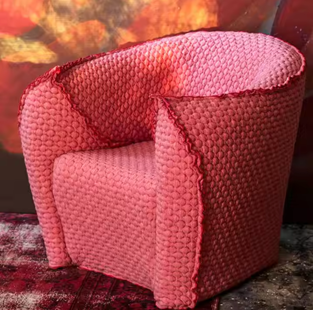 Cherry Puff Sofa Chair