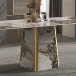 Plush Rectangle Contemporary 8 Seater Dining Table