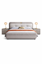 Urban Luxury Modern Upholstered Bed with a sturdy frame