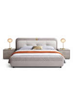 Urban Luxury Modern Upholstered Bed with a sturdy frame