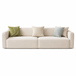Capella Living Velvet Upholstered 3-Seater Luxury Sofa