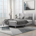 Austere Modern Upholstered Tufted Bed