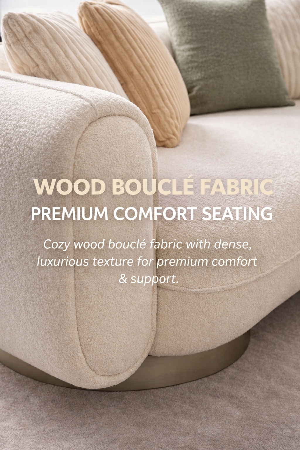 Vasa Modern Luxury Curvy Seater Sofa Set
