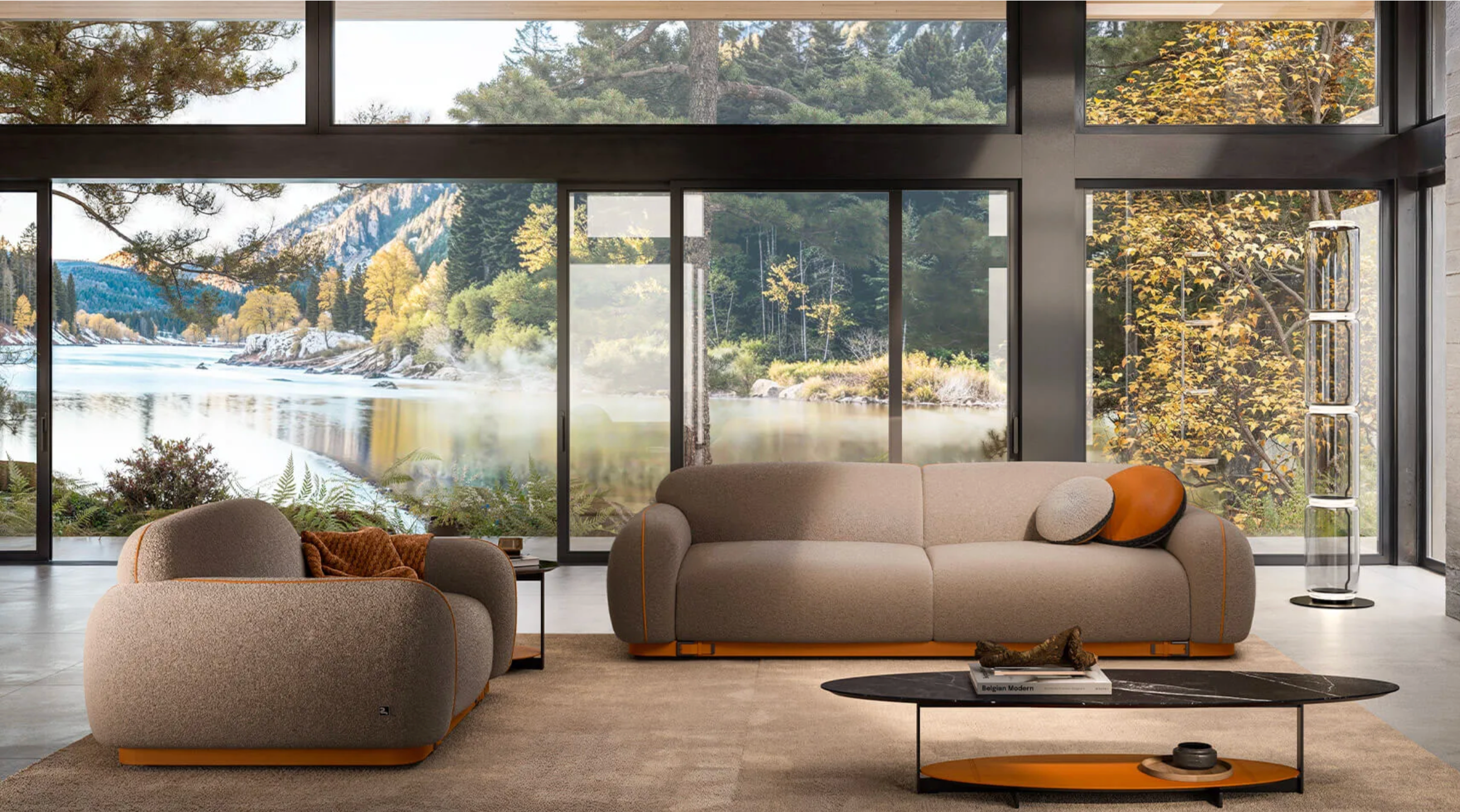 Busnelli Modern Luxury 5 Seater Sofa Set