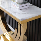 Mozo Designer Luxury Console with  Marble Top