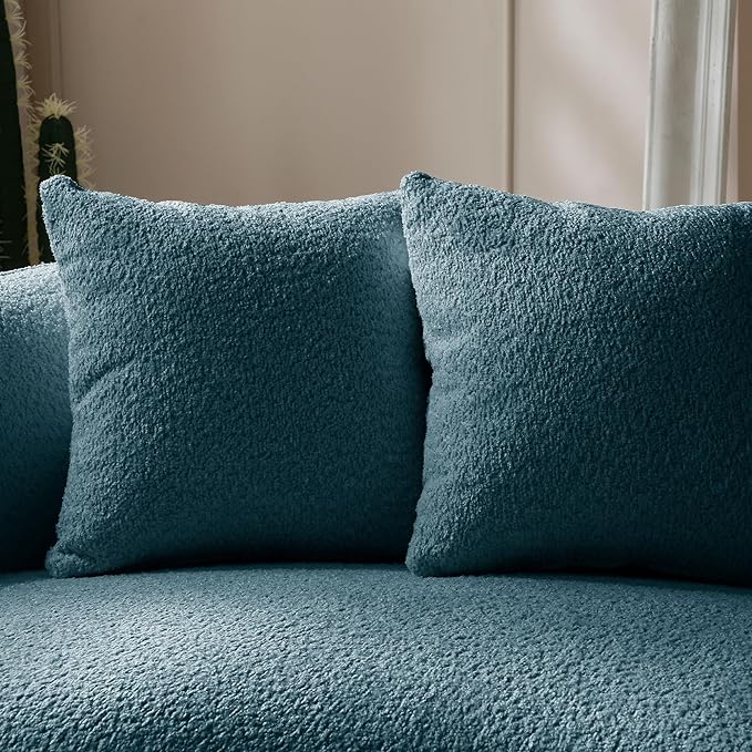 Cura 3 Seater Modern 4 Seater Boucle Curvy Sofa
