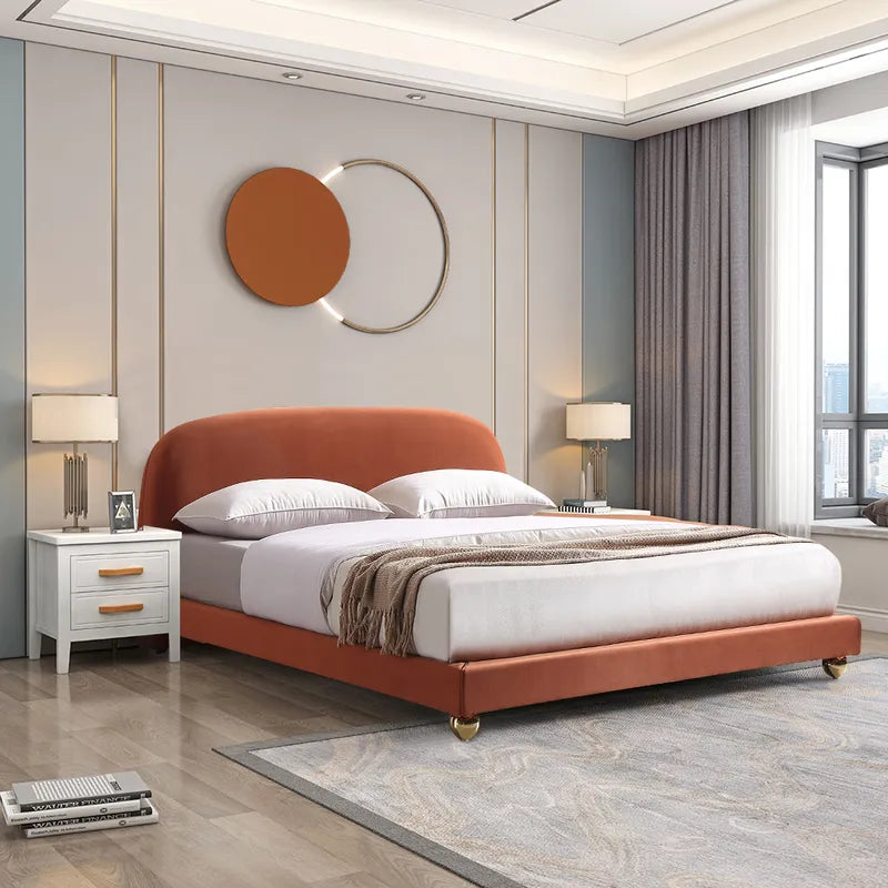 Serene Luxury Upholstered Platform Low Profile Bed