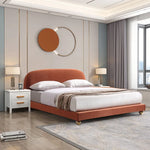 Serene Luxury Upholstered Platform Low Profile Bed