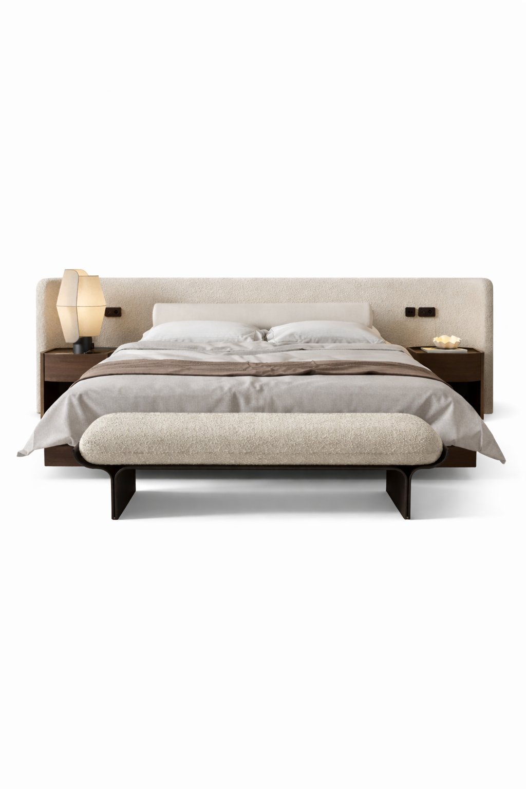 Victoria Modern Boucle Bed With Storage