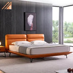 Opulent Luxury Upholstered Bed In Leatherette