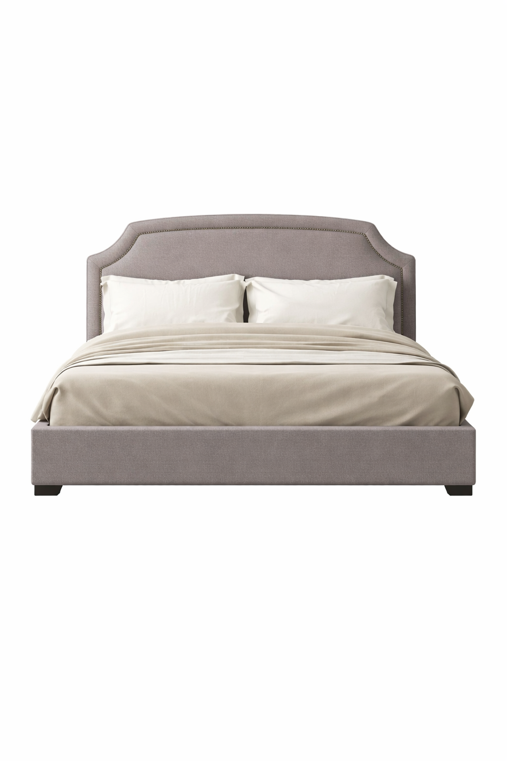 Monarch Rise Upholstered Metal Platform Bed