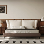 Mocha Modern Minimalist Dual Color Bed With Storage