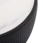 Bongo Modern White & Grey Drum Coffee Table Stone Round Coffee Table