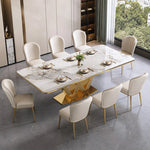 Pedestal Metal Luxury Modern Dining Set  Final Pay