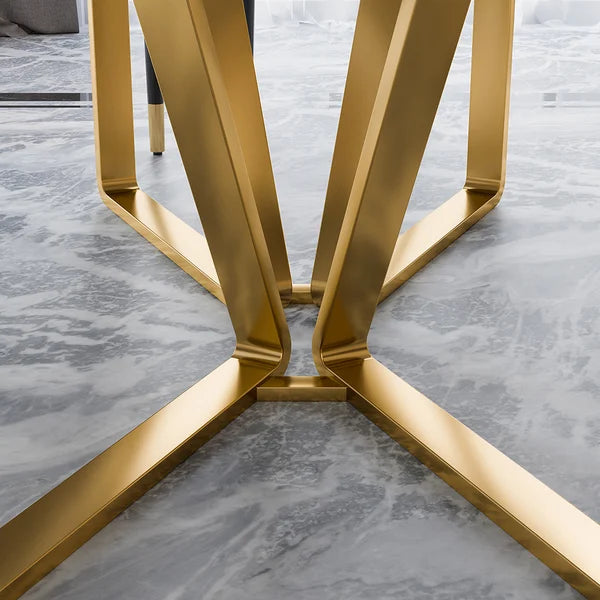 Stern Modern Luxury Dining Table Set