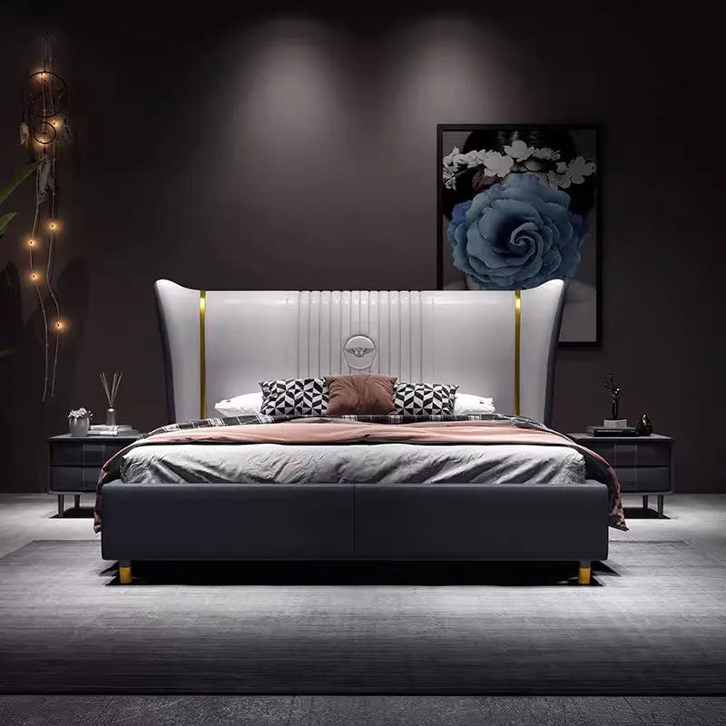 Miraculous Modern Upholstered Luxury Bed in Leatherette