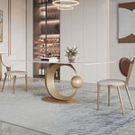 Zehan Modern Contemporary Luxury Dining With Crish Chairs Set
