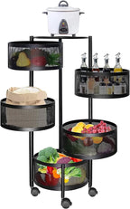 Manya Multifunctional Rotating Storage Cart