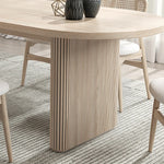 Japandi Oval 8 Seater Dining Table With Chairs
