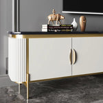 Moha Modern Faux Marble Top TV Console