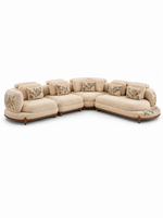 The Deloura Sofa — Luxury Floral Modular Corner Sofa