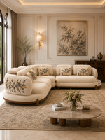 The Deloura Sofa — Luxury Floral Modular Corner Sofa