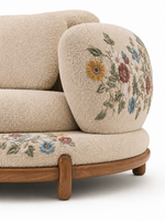 The Deloura Sofa — Luxury Floral Modular Corner Sofa
