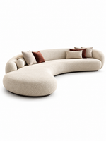 The Ovelora Sofa — Luxury Curved Bouclé Designer Sofa