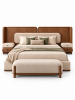 The Ivoria Bed — Luxury Solid Wood Upholstered Bed