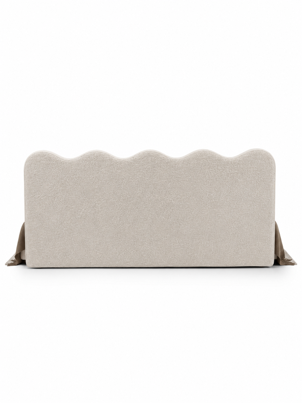 The Crest Bed — Luxury Bouclé Upholstered King Size Bed