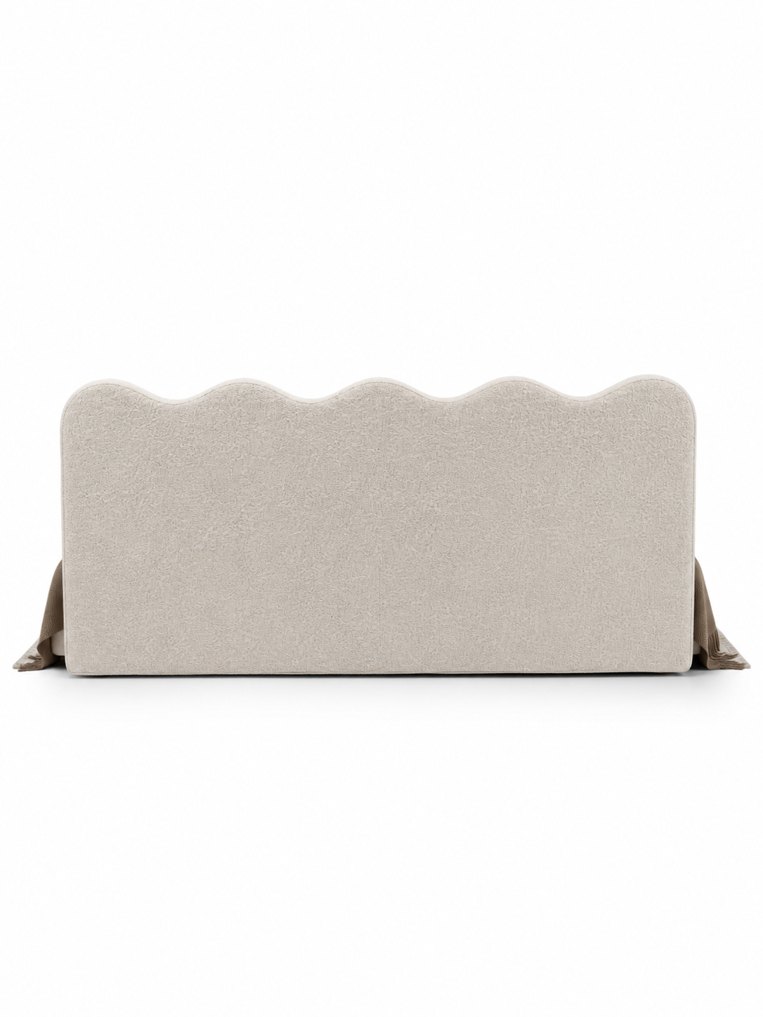 The Crest Bed — Luxury Bouclé Upholstered King Size Bed