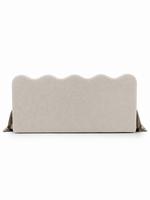 The Crest Bed — Luxury Bouclé Upholstered King Size Bed