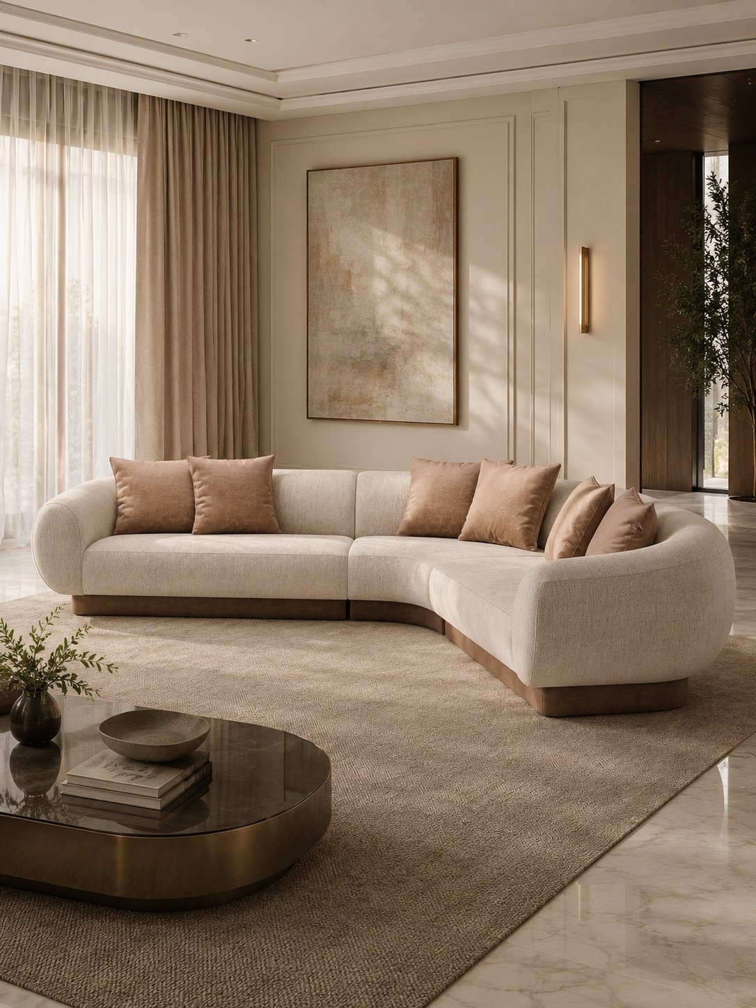 The Bellora Sofa — Luxury Curved Modular Corner Sofa
