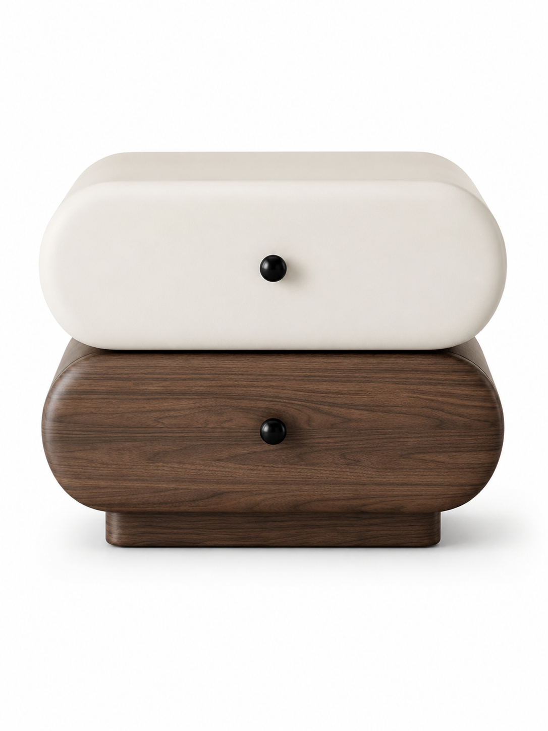The Orvyn Luxury Bedside Table — Modern Wooden Nightstand with 2 Drawers