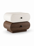 The Orvyn Luxury Bedside Table — Modern Wooden Nightstand with 2 Drawers