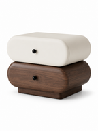 The Orvyn Luxury Bedside Table — Modern Wooden Nightstand with 2 Drawers