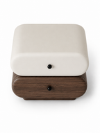 The Orvyn Luxury Bedside Table — Modern Wooden Nightstand with 2 Drawers