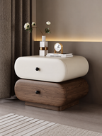 The Orvyn Luxury Bedside Table — Modern Wooden Nightstand with 2 Drawers