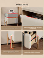The Elvora Bedside Table — Modern Nightstand with Smart Storage