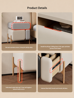 The Elvora Bedside Table — Modern Nightstand with Smart Storage