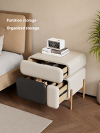 The Elvora Bedside Table — Modern Nightstand with Smart Storage